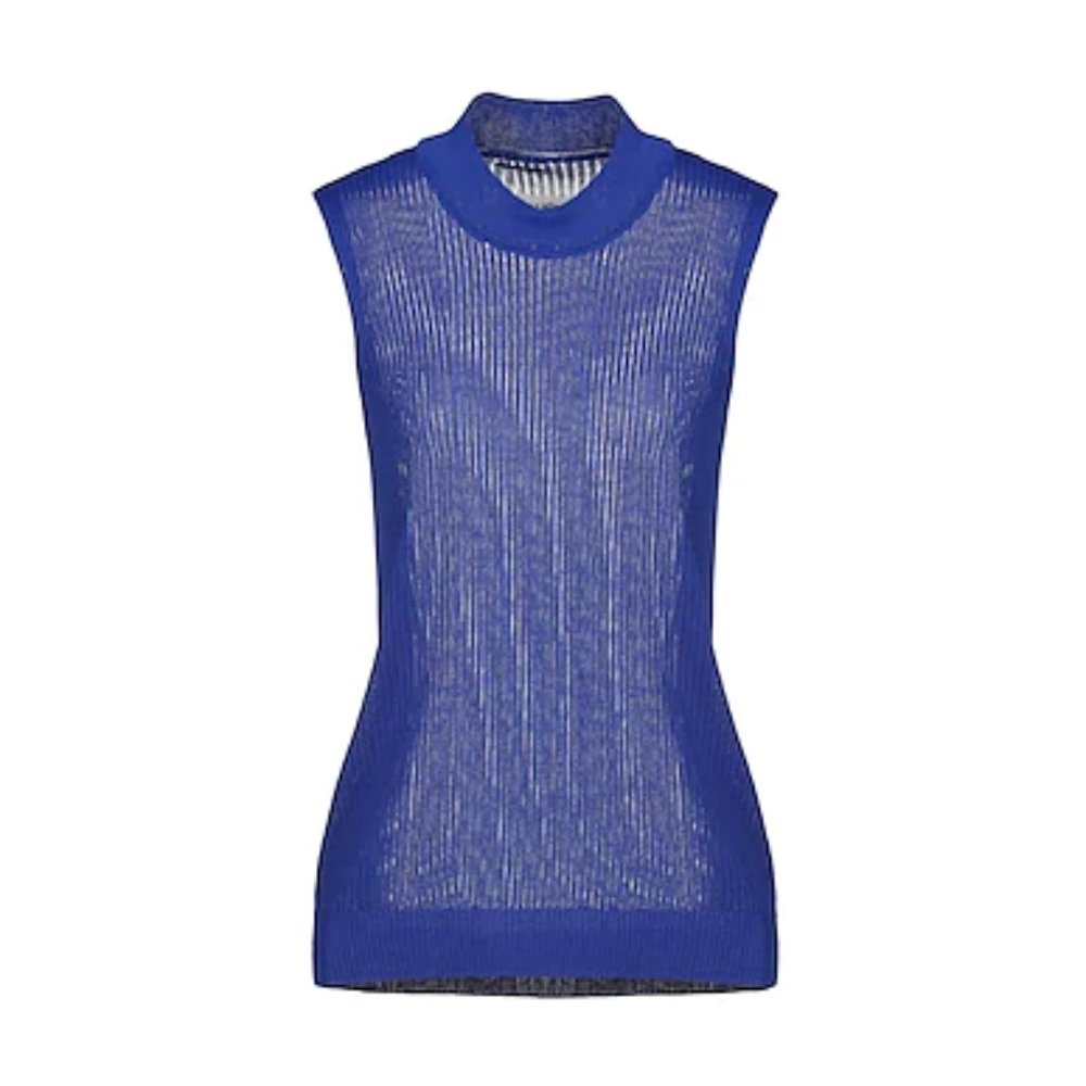 Maison Margiela Cobalt Blue Sleeveless Turleneck